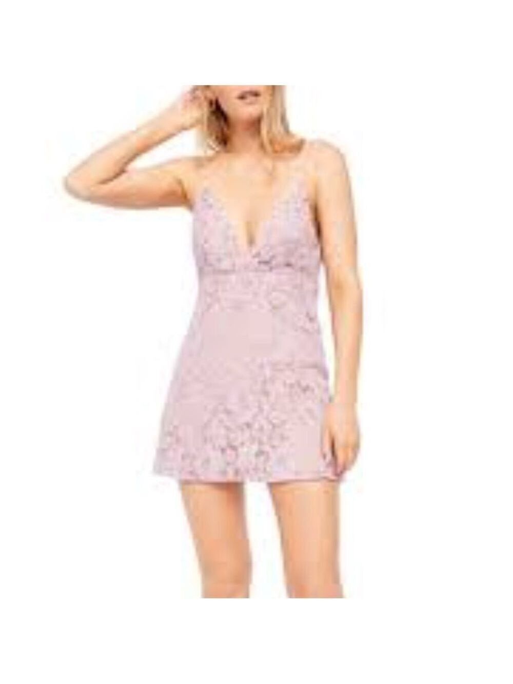 Free People Dangerous Love Lace Mini Dress